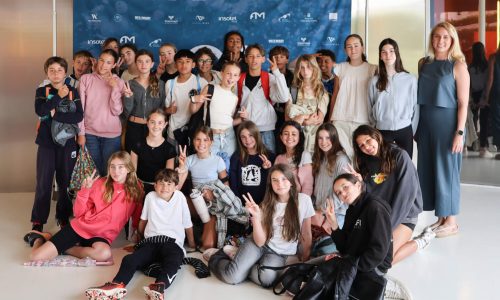 Un grupo de estudiantes del Liceo Francés